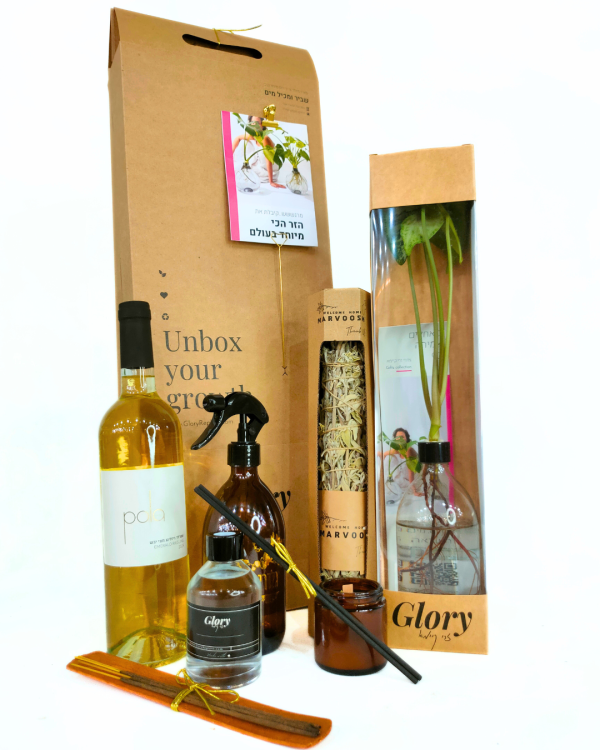 מארז גלורי ויין עם פינוקים